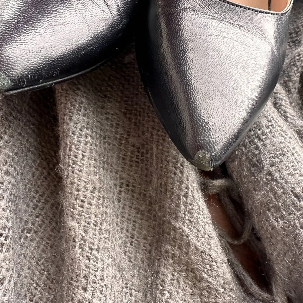 9 WEST BLACK HEELS / PUMPS 7.5 - Picture 3 of 14